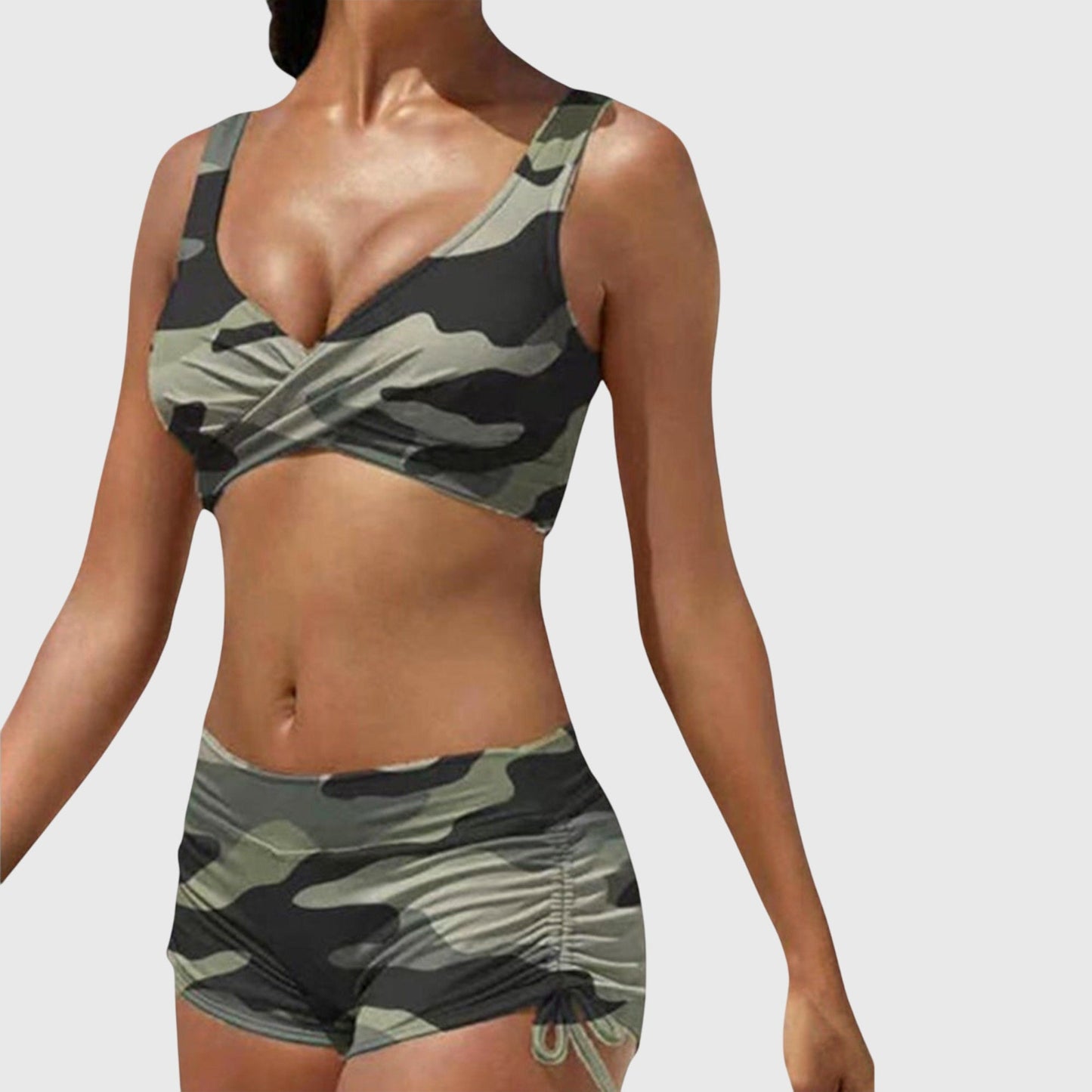 Dames High-Waisted Bikini – Tweedelig, Geschikt voor Zomer en Strandgebruik