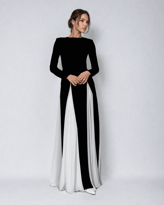 Livia - Chic Maxi Jurk met Vloeiende Pasvorm