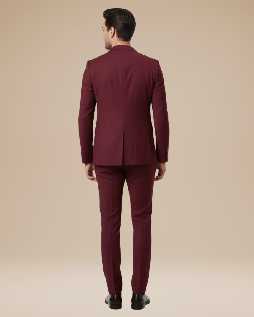 Heren Pak Twee Delen Stretch Stof Slim Fit