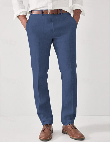 Heren Broek Ademend Zomer Model Rechte Pasvorm