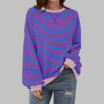Dames Oversized Sweatshirt – Casual, Lange Mouwen, Ronde Hals, Geschikt voor Dagelijks Gebruik