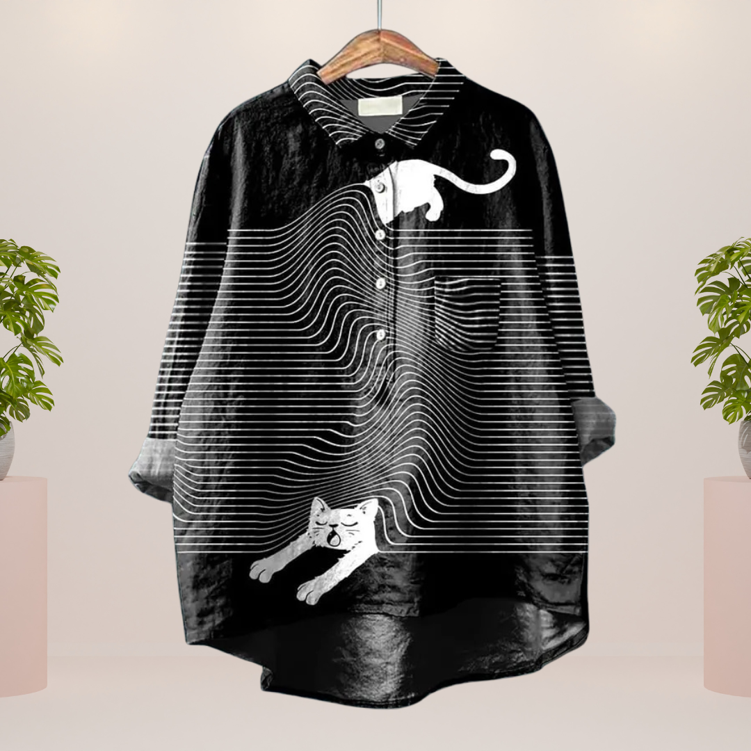 Dames Shirt met Kleurrijke Print