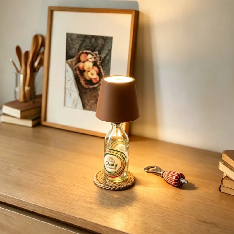 Flessenlamp LED Oplaadbaar - Dimbare Sfeerverlichting voor Flessen