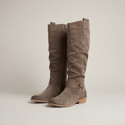 PLUXSTYLE::numise::wide-fit-knee-high-boots::pack-taupe