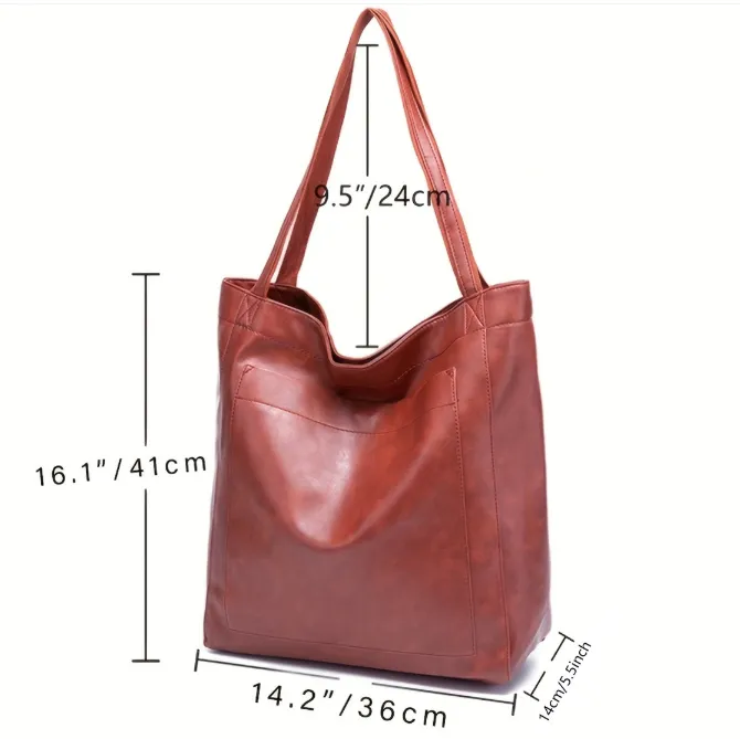 Luna - Trendy Leren Schoudertas