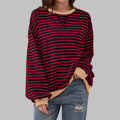 Dames Oversized Sweatshirt – Casual, Lange Mouwen, Ronde Hals, Geschikt voor Dagelijks Gebruik