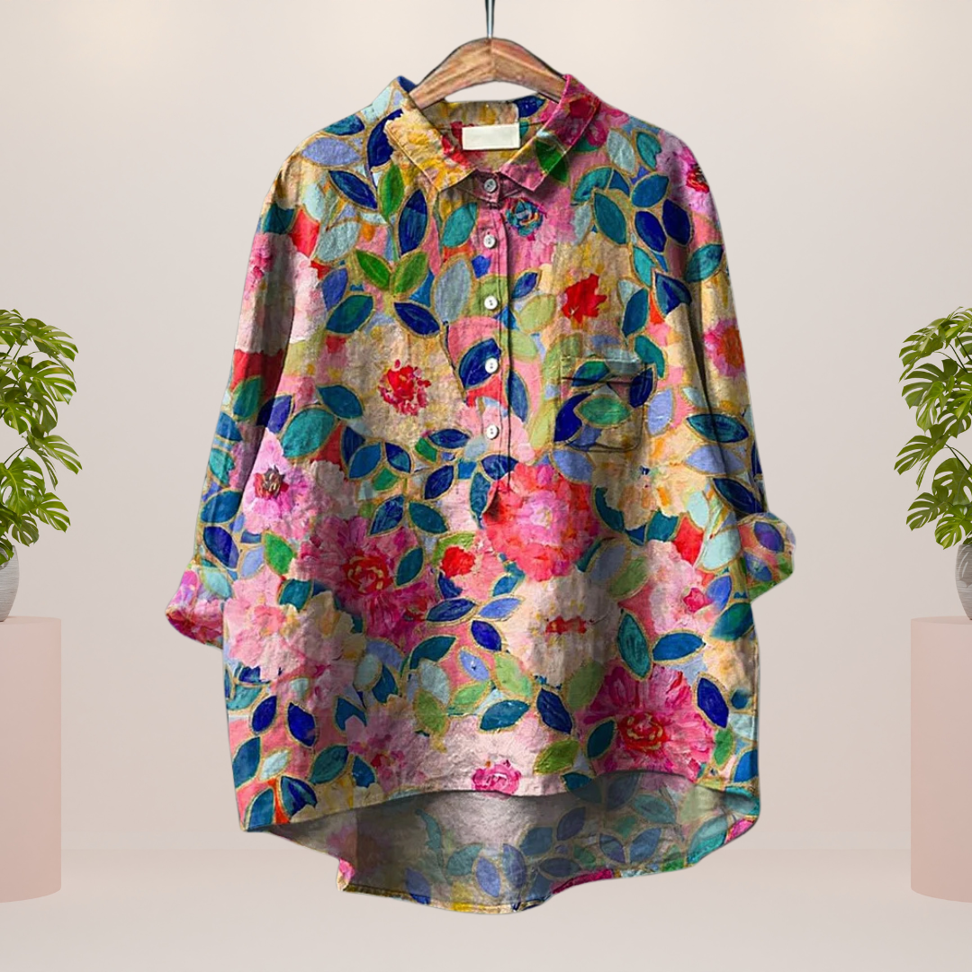 Dames Shirt met Kleurrijke Print