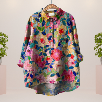 Dames Shirt met Kleurrijke Print