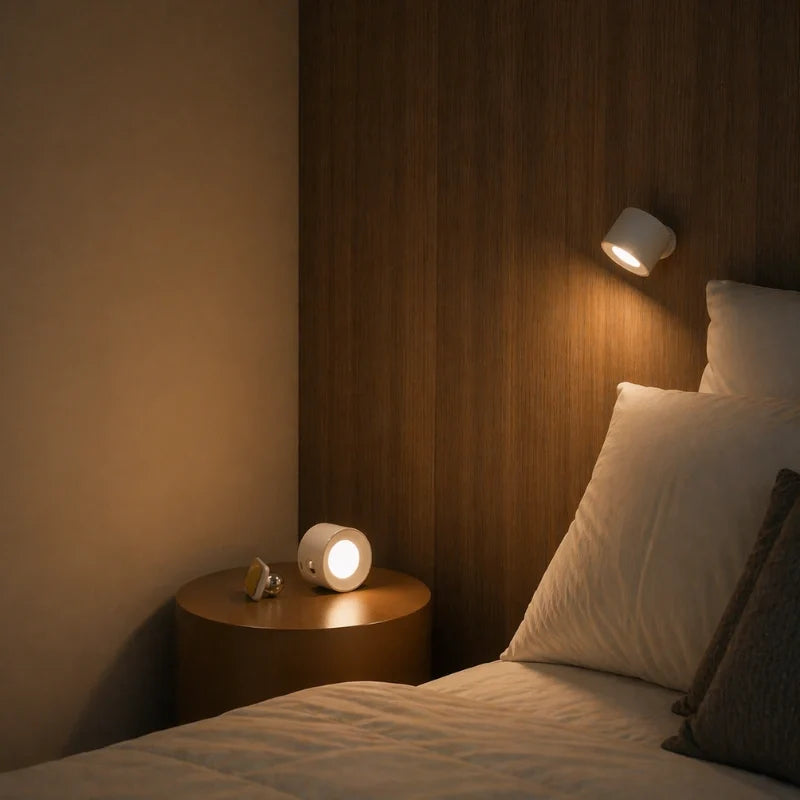 Draadloze Wandlamp met Magneetbevestiging en Dimfunctie