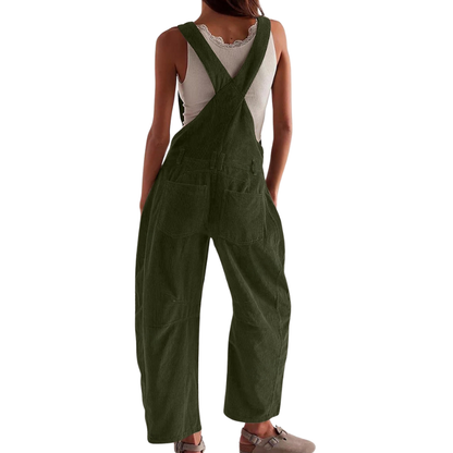 Dames Oversized Jumpsuit – Met Brede Pijpen, Geschikt voor Casual en Zomergebruik