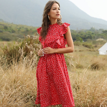 Elodie - Lange Zomerjurk van Chiffon