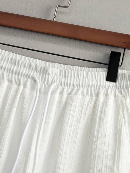 Heren Slim Fit Set – Met Opstaande Kraag, Geschikt voor Casual en Werkgebruik