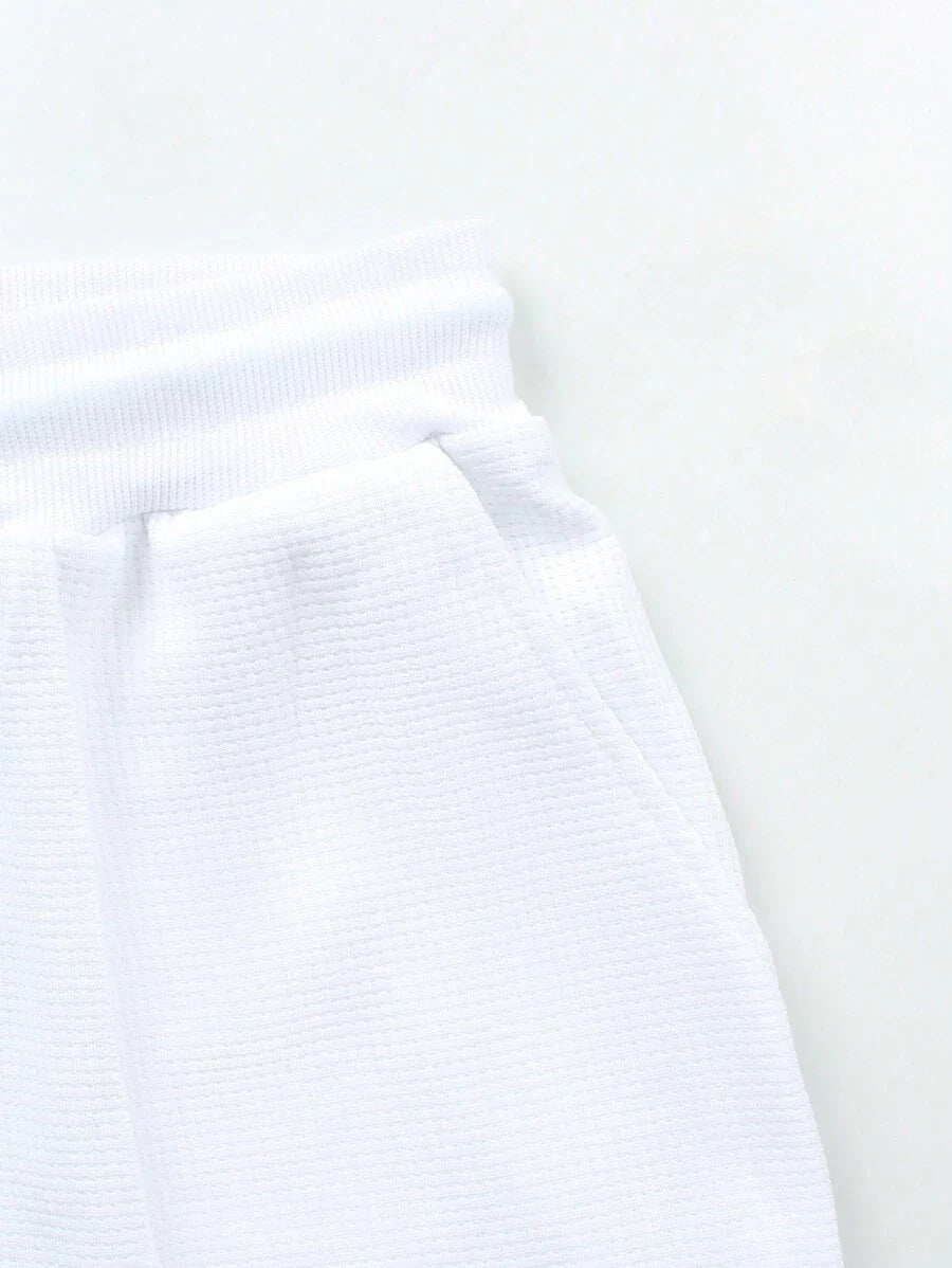 Heren Slim Fit Set – Casual Polo en Shorts voor Zomergebruik