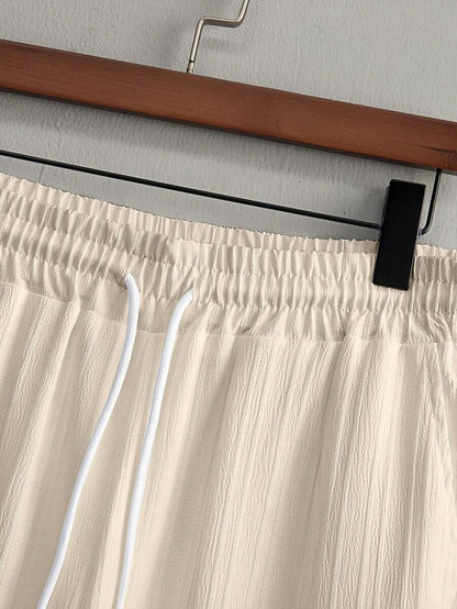 Heren Slim Fit Set – Met Opstaande Kraag, Geschikt voor Casual en Werkgebruik