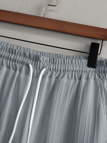 Heren Slim Fit Set – Met Opstaande Kraag, Geschikt voor Casual en Werkgebruik