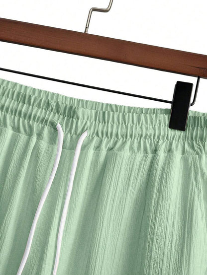 Heren Slim Fit Set – Met Opstaande Kraag, Geschikt voor Casual en Werkgebruik