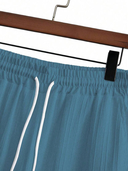 Heren Slim Fit Set – Met Opstaande Kraag, Geschikt voor Casual en Werkgebruik