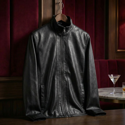Ravello | Men's Aviator Fur Lined Leather Jacket