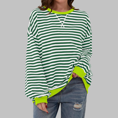 Dames Oversized Sweatshirt – Casual, Lange Mouwen, Ronde Hals, Geschikt voor Dagelijks Gebruik