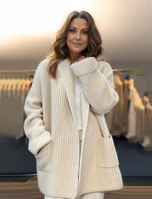 Dames Zacht Gebreid Cardigan Vest – Casual voor Herfst en Winter