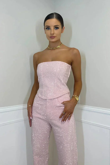 Lieve - Elegante Strapless Jumpsuit