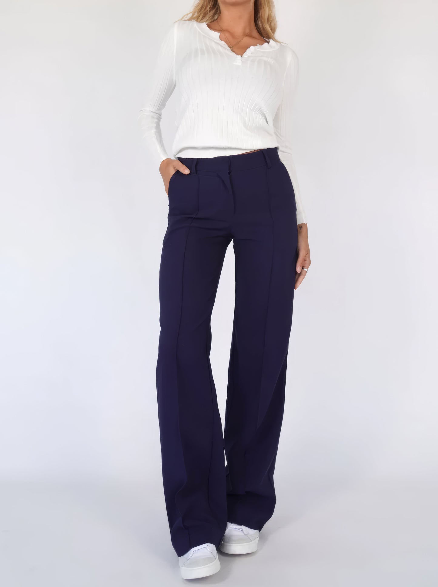 Sophie - High-Waist Pantalon met Rechte Pijpen