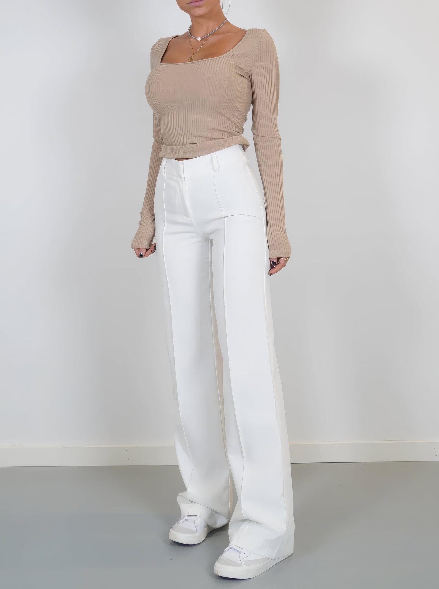 Sophie - High-Waist Pantalon met Rechte Pijpen