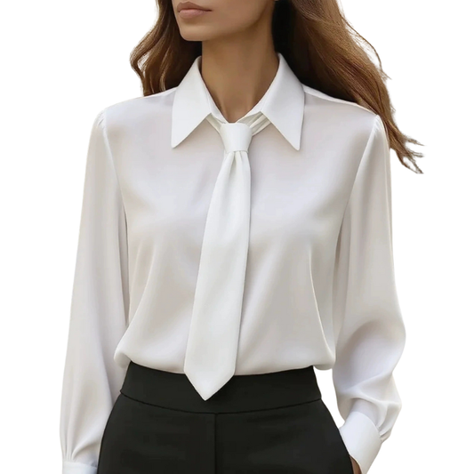 Dames Getailleerd Blouse – Met Knopen, Geschikt voor Werk en Dagelijks Gebruik