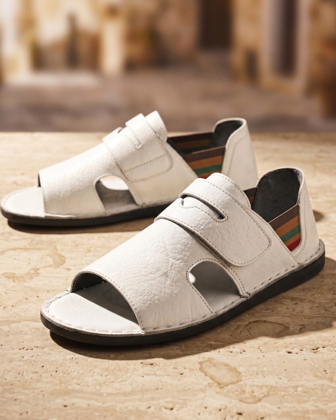 Heren Orthopedische Sandalen Leer met Open Neus