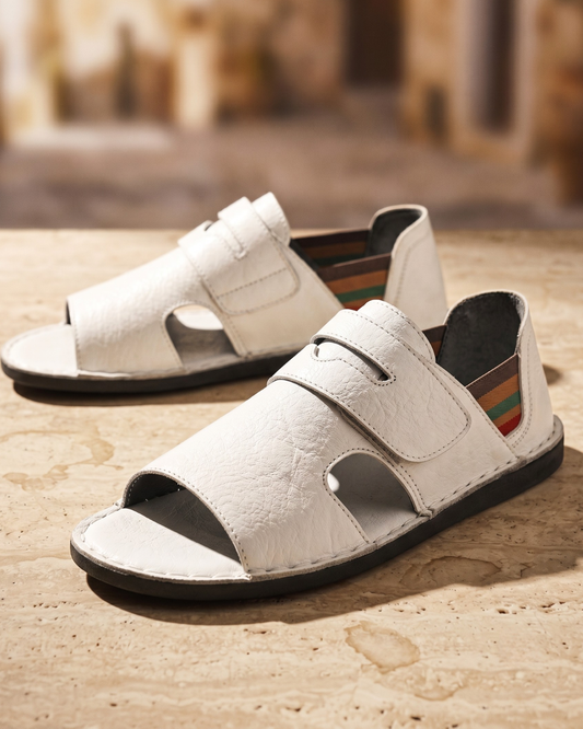 Heren Orthopedische Sandalen Leer met Open Neus