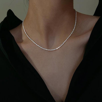 Dames elegante glinsterende ketting met fijne luxe schakel