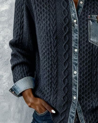 Dames Slim Fit Overhemd – Casual voor Dagelijks Gebruik, Met Lange Mouwen en Knopen