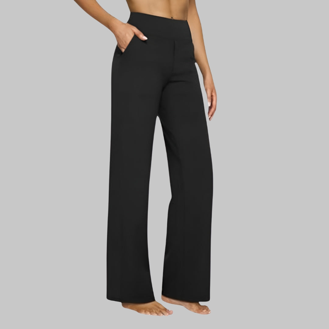 Dames Broek Hoge Taille Stretch – Comfortabele Pull-On Pantalon