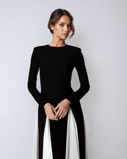 Livia - Chic Maxi Jurk met Vloeiende Pasvorm