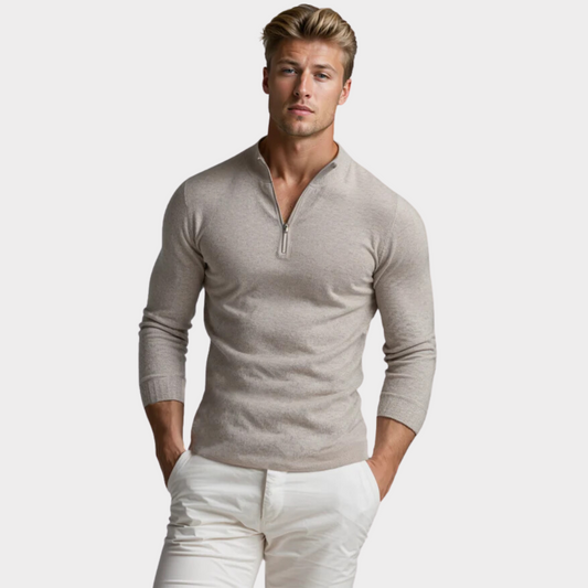 Lucas - Stijlvolle Half-Zip Trui