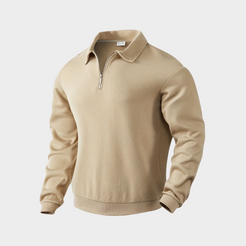 Detail van het Sweatshirt met Halve Rits