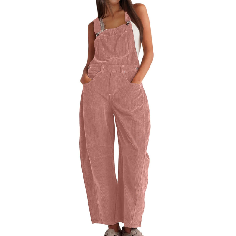 Dames Oversized Jumpsuit – Met Brede Pijpen, Geschikt voor Casual en Zomergebruik