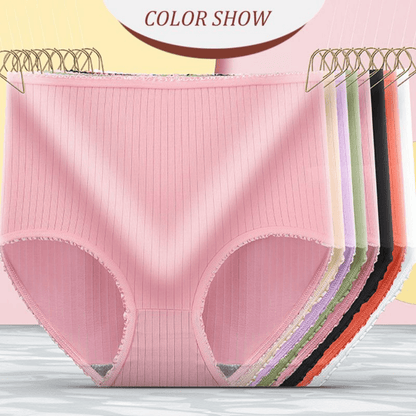Lara - Licht Corrigerende High Waist Onderbroek in Geribde Stof voor Dames