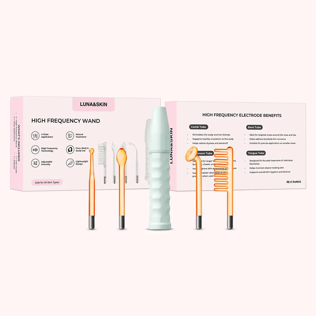 High Frequency Wand Huidverzorging – Glazen Elektrode Therapie