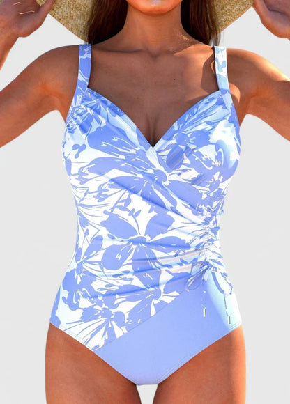Dames Getailleerd Badpak – Met Wikkelfront, Geschikt voor Zomer en Strandgebruik