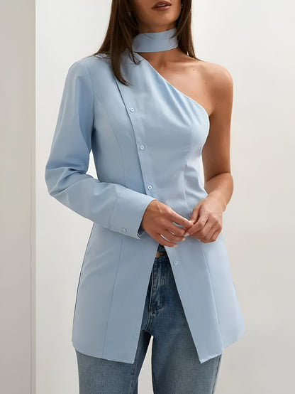 Berlinn - One-Shoulder Overhemd
