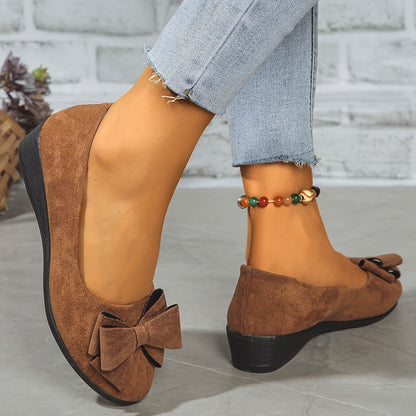 Dames Orthopedische Platte Schoenen met Strikdetail