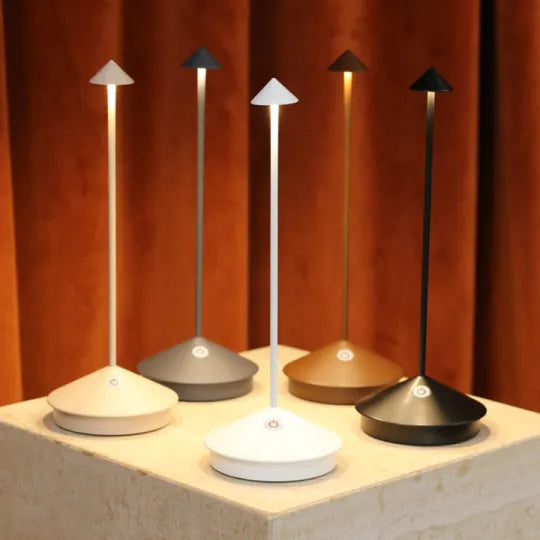 Draadloze LED Tafellamp Oplaadbaar Dimbaar Wit en Goud