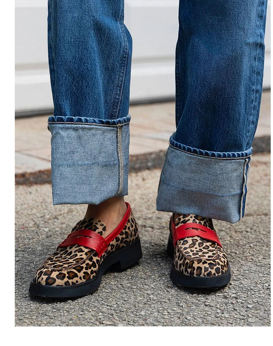 Dames Loafers – Met Accent, Geschikt voor Casual en Dagelijks Gebruik