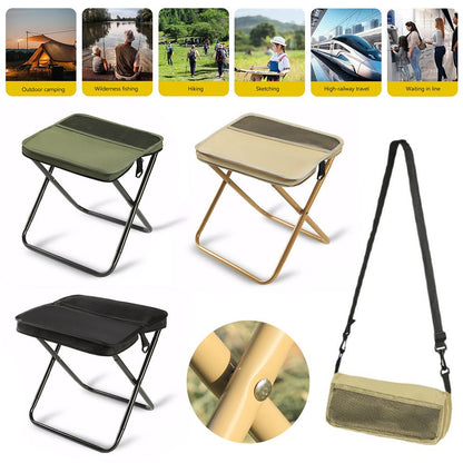 2-in-1 Rugzak met Opvouwbare Stoel - Lichtgewicht Campingstoel