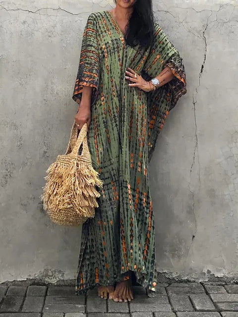 Janne - Zomerse Kaftan Maxi Jurk