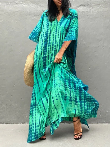 Janne - Zomerse Kaftan Maxi Jurk