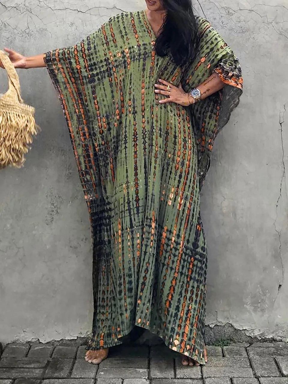 Janne - Zomerse Kaftan Maxi Jurk