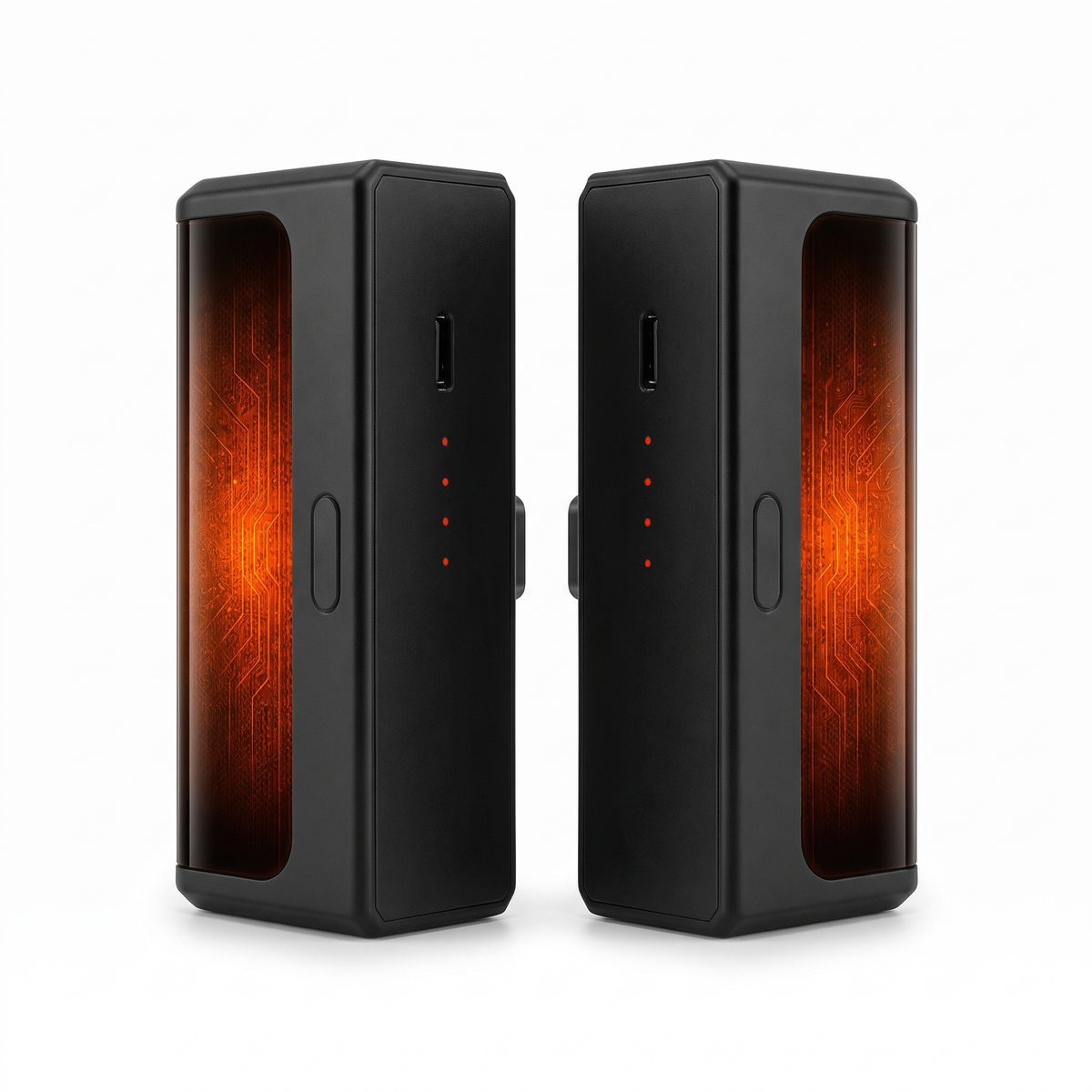 Handwarmers Set van 2 - Aluminium, Dubbelzijdig Verwarmd, USB-C