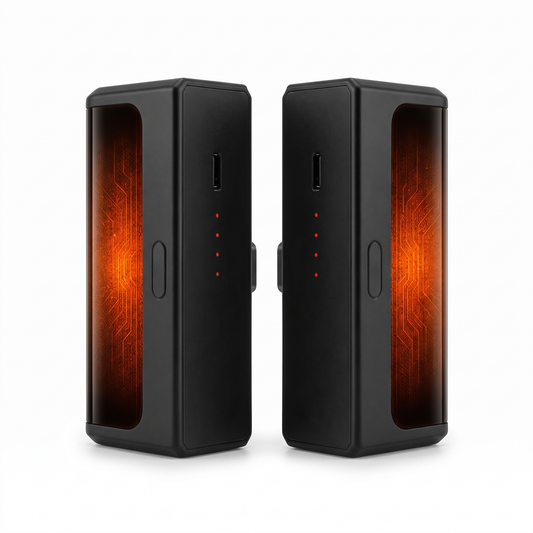Handwarmers Set van 2 - Aluminium, Dubbelzijdig Verwarmd, USB-C